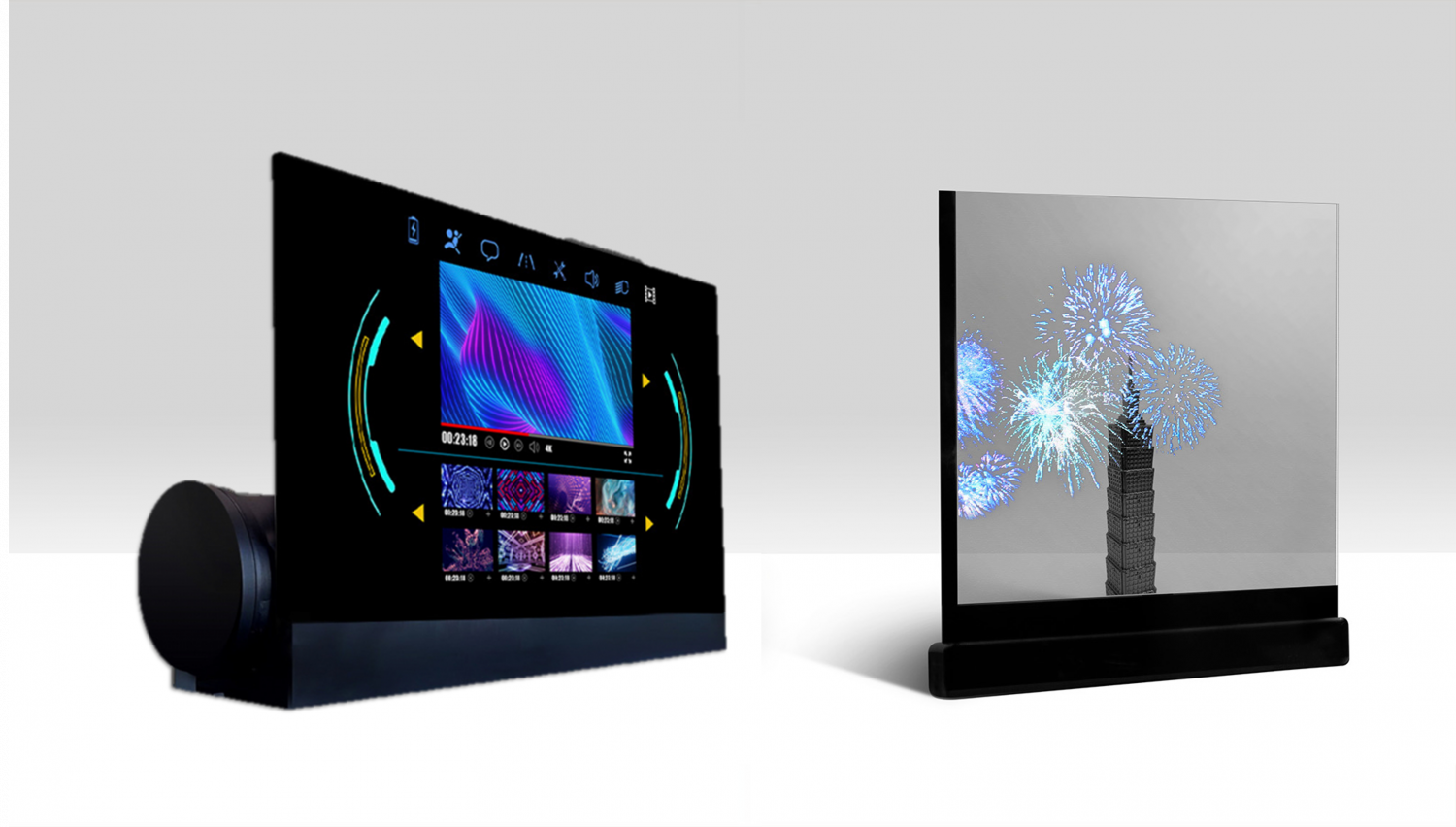 可卷式、折迭性、高透明